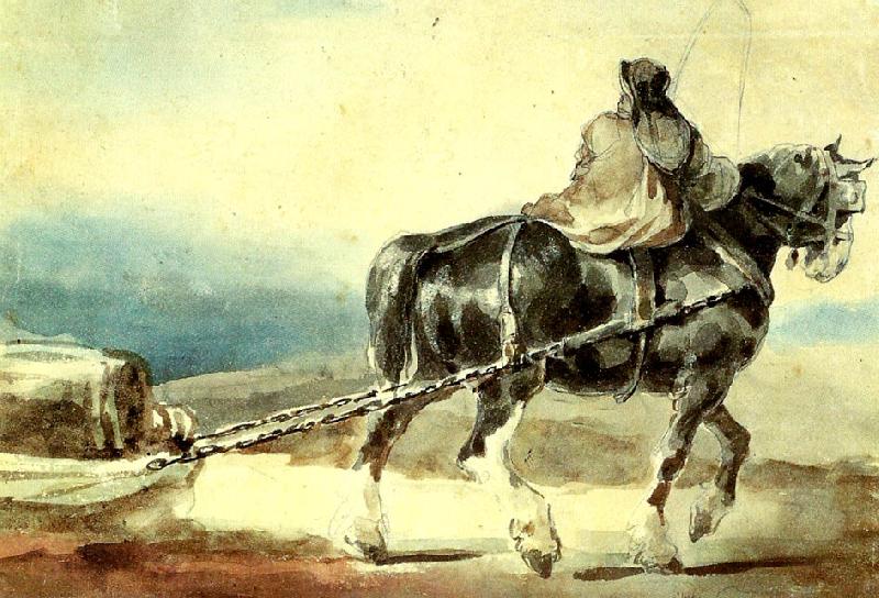 charles emile callande le cheval de halage Spain oil painting art